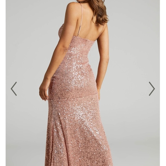 Showpo. Vee Vee Sequin Maxi Dress Size US 4 - Picture 3 of 12